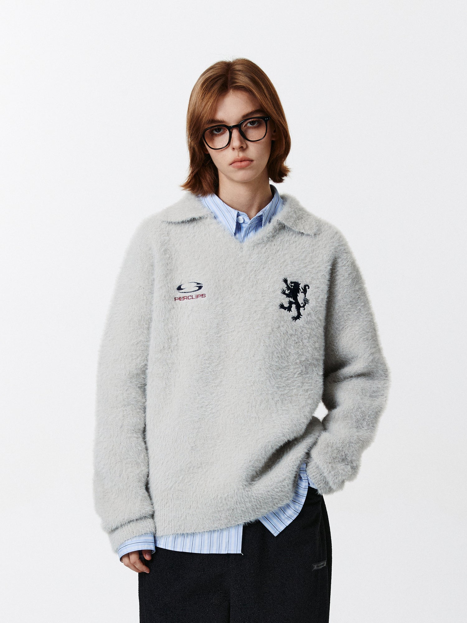 PCLP Football Mink V-Neck Sweater