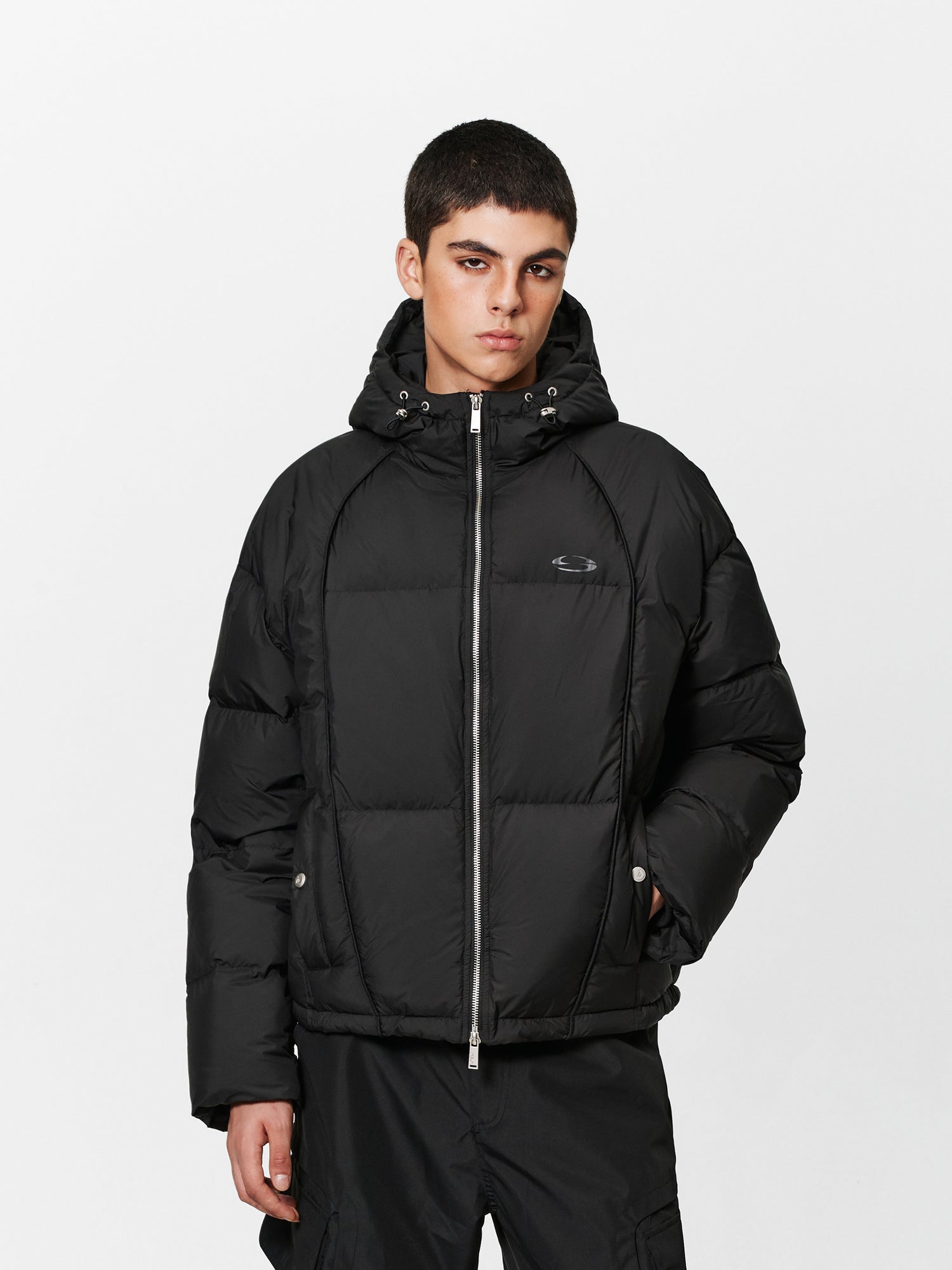 PCLP Deconstructed Hooded Down Jacket