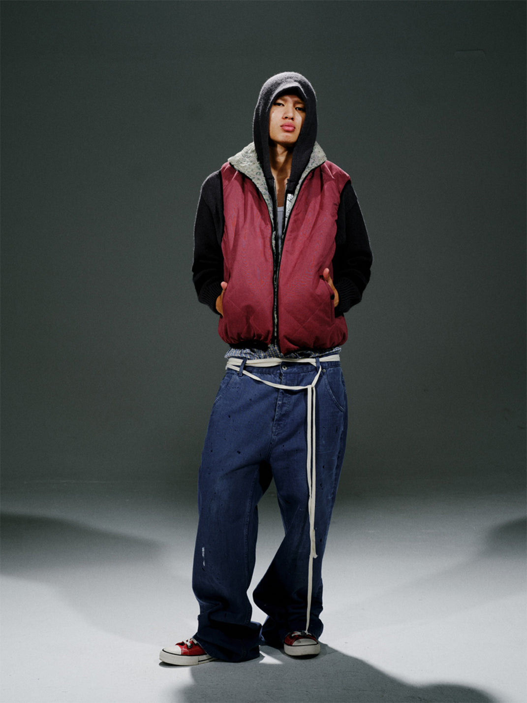 TREclub | Floral Leopard Print Reversible Vest - PSYLOS 1, TREclub | Floral Leopard Print Reversible Vest, Vest, TREclub•JAPAN, PSYLOS 1