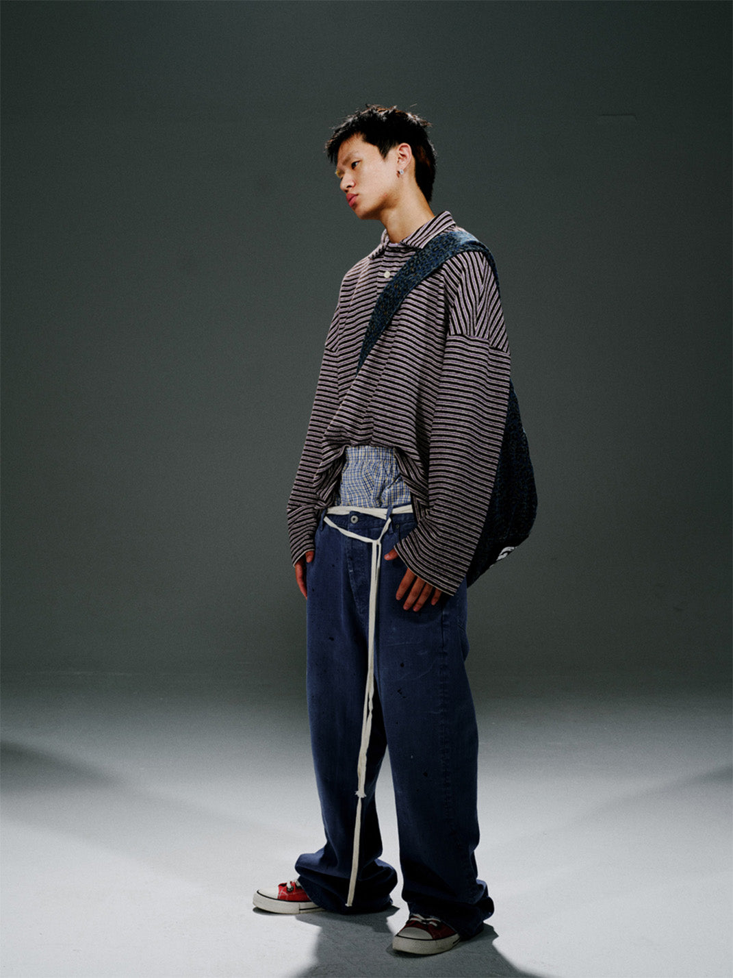 TREclub | Tiered Snow Stripe Polo Shirt - PSYLOS 1, TREclub | Tiered Snow Stripe Polo Shirt, Polo Shirt, TREclub•JAPAN, PSYLOS 1