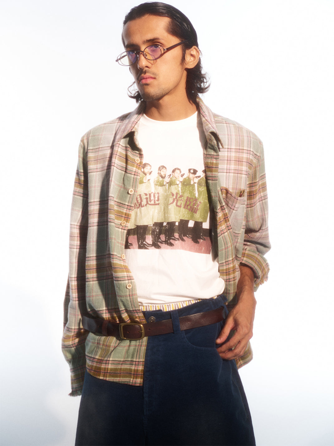 TREclub | Faded Plaid Cotton Shirt - PSYLOS 1, TREclub | Faded Plaid Cotton Shirt, Shirts, TREclub•JAPAN, PSYLOS 1