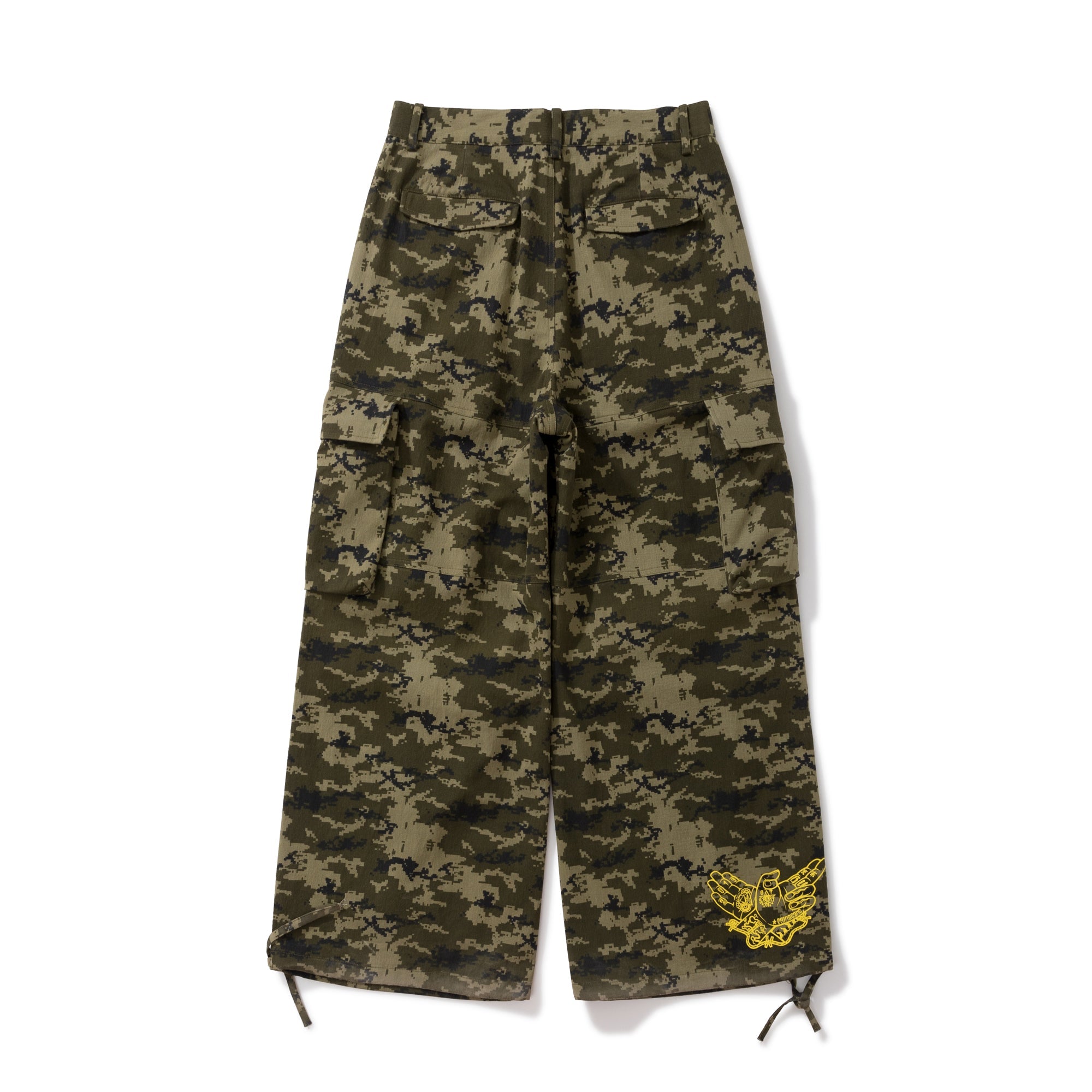 Burnin* "2503" Digital Camouflage Wide-Leg Pants - PSYLOS 1, Burnin* "2503" Digital Camouflage Wide-Leg Pants, Pants, Burnin, PSYLOS 1