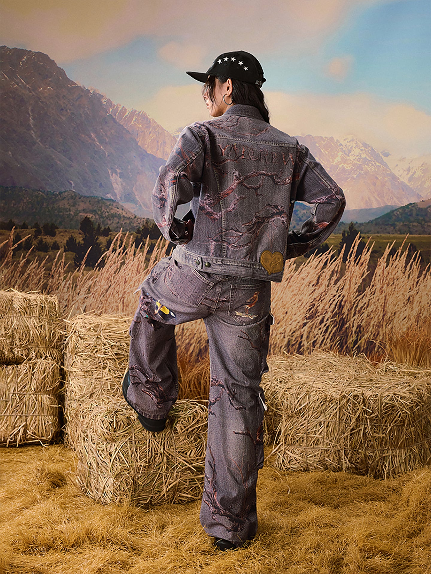 YADcrew | Autumn Forest Denim Jacket - PSYLOS 1, YADcrew | Autumn Forest Denim Jacket, Jacket, YADcrew•JAPAN, PSYLOS 1