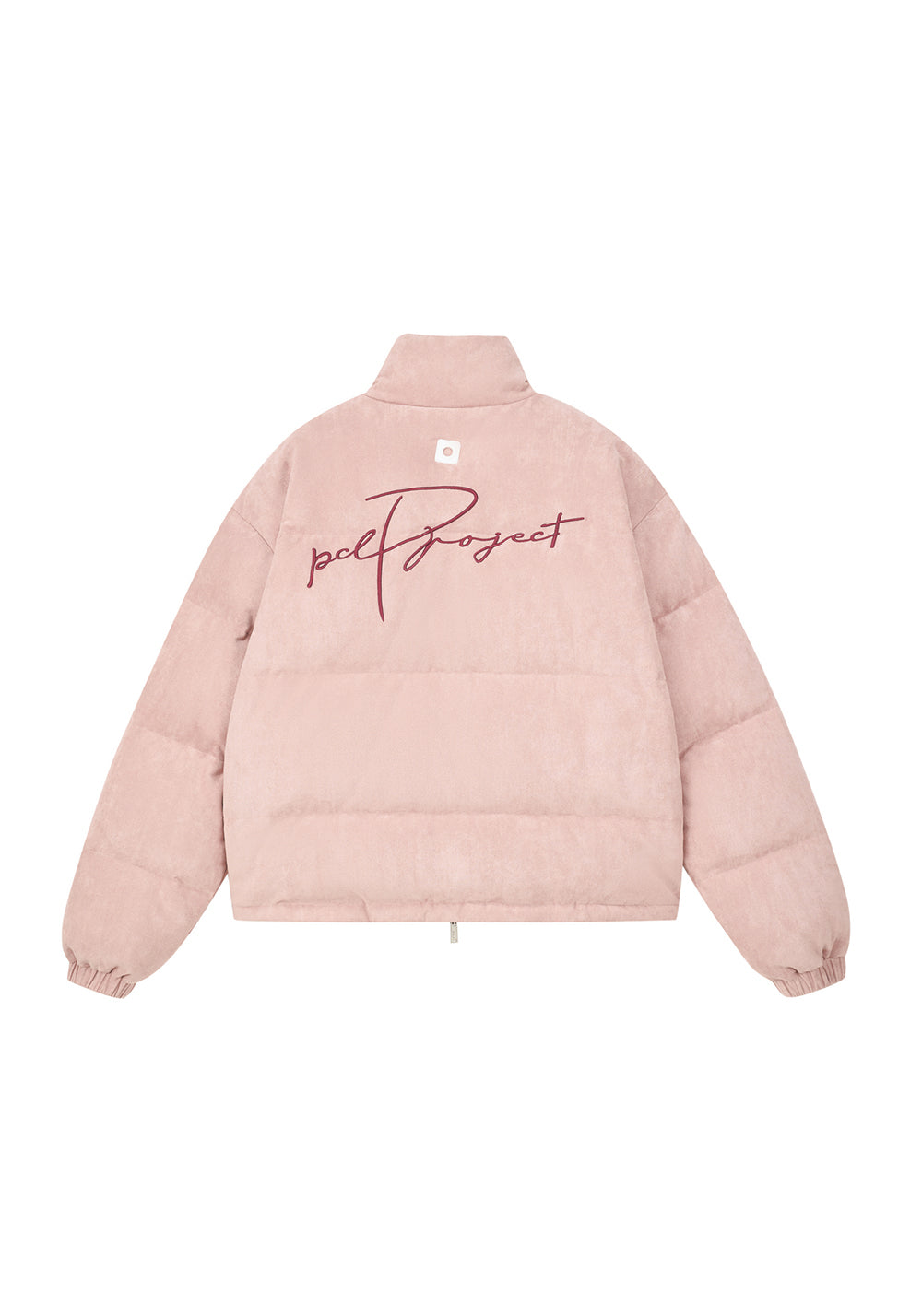 PCLP Imitation Suede Embroidered Down Jacket