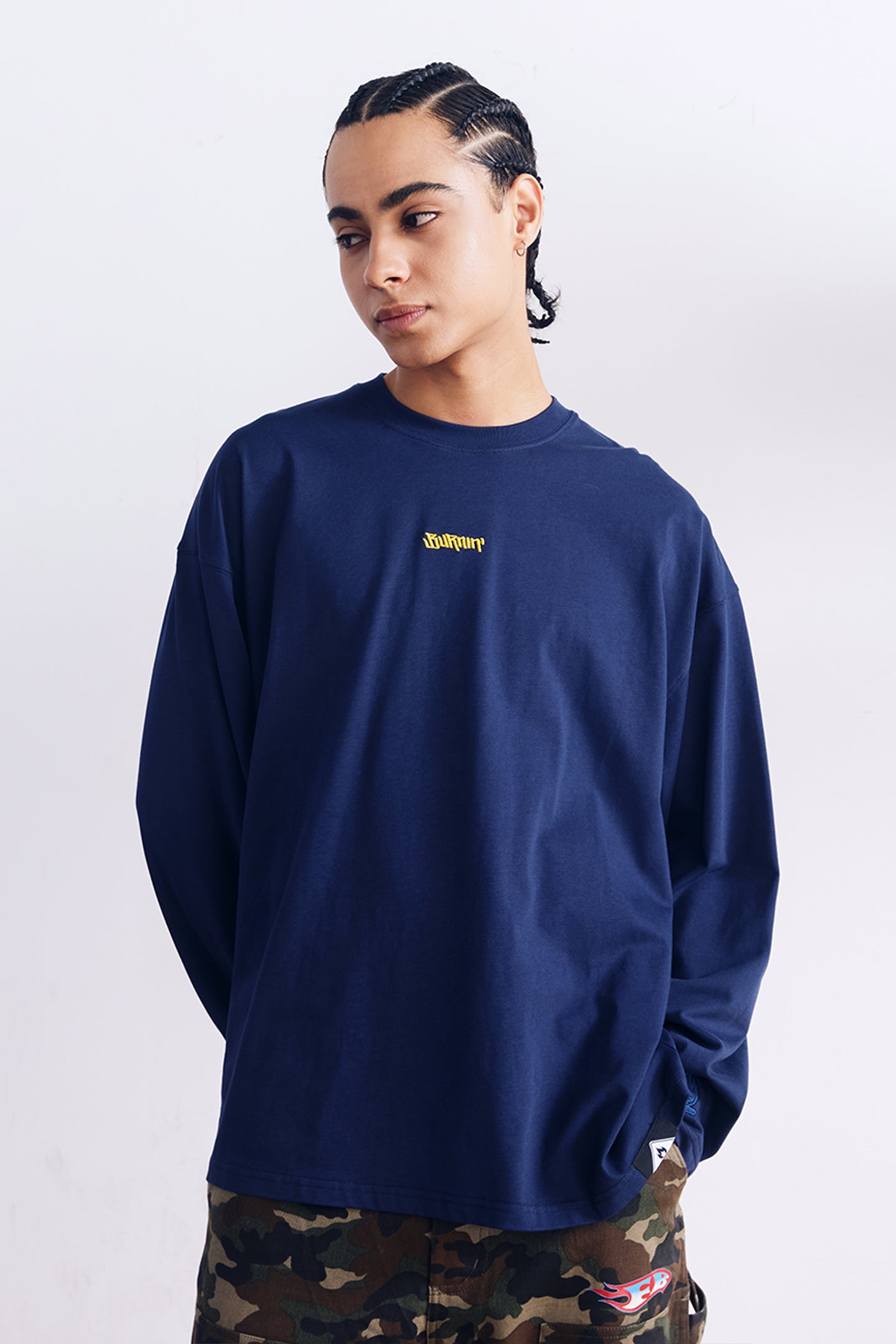 BURNIN*97'Series Logo Slogan Back Print Long Sleeve T-shirt - PSYLOS 1, BURNIN*97'Series Logo Slogan Back Print Long Sleeve T-shirt, T-shirt, Burnin, PSYLOS 1