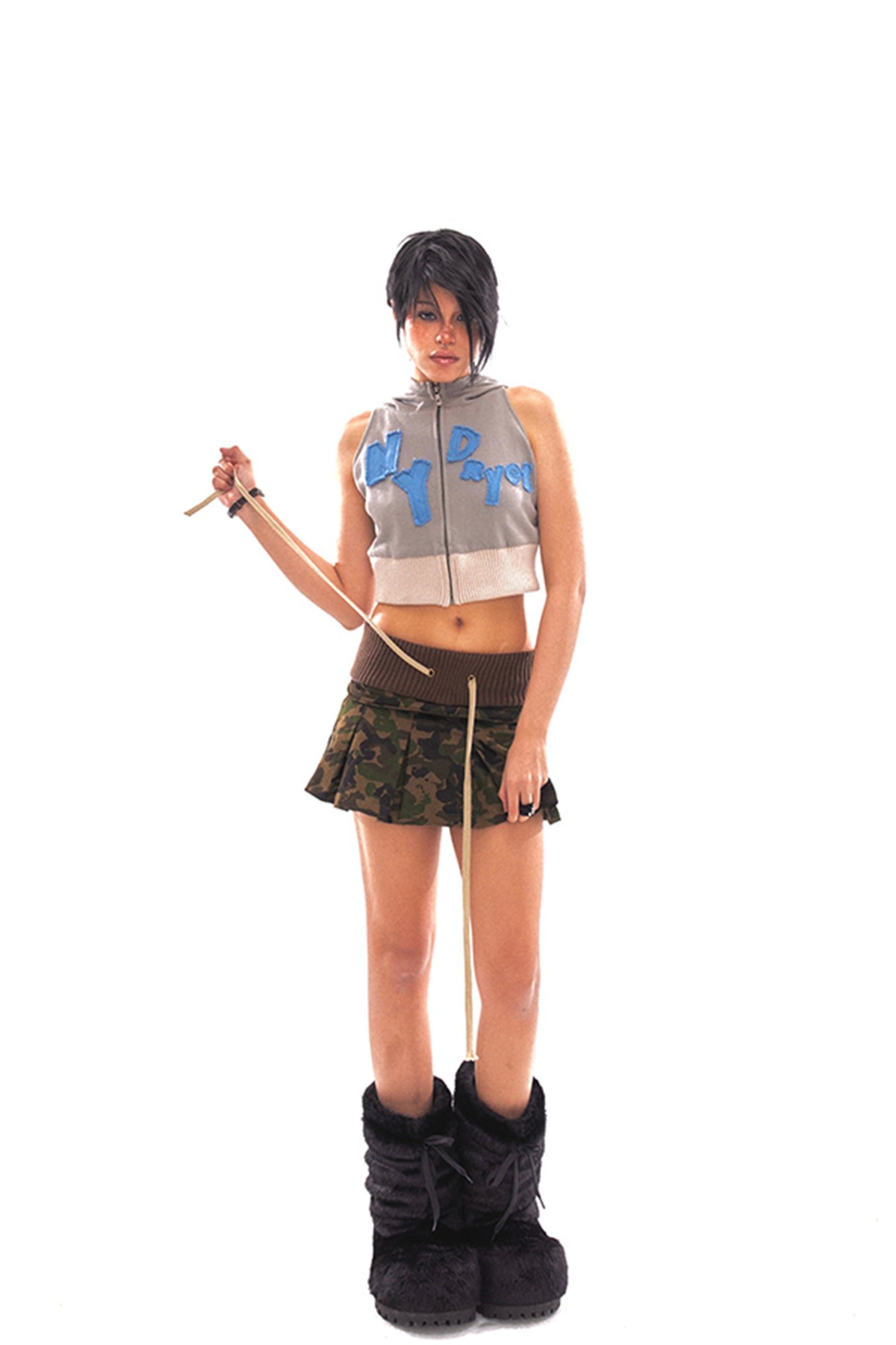 Grey Terry Hooded Sweatshirt Jacket - PSYLOS 1, Grey Terry Hooded Sweatshirt Jacket, Tank Top, NyDkyel, PSYLOS 1