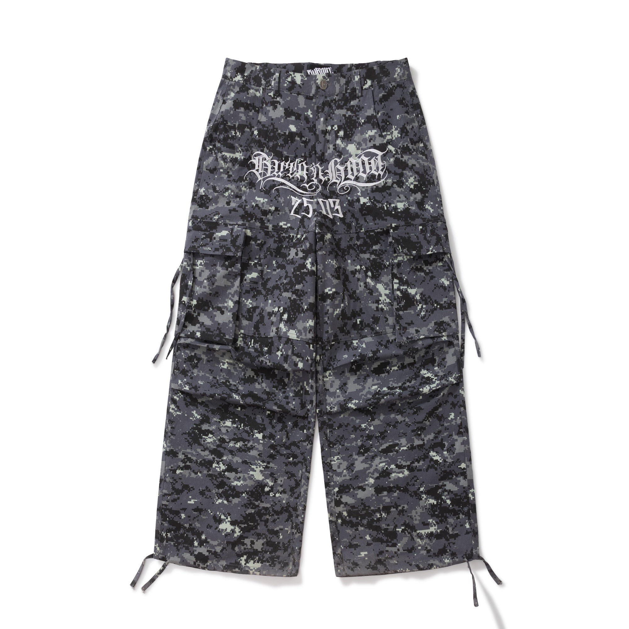 Burnin* "2503" Digital Camouflage Wide-Leg Pants - PSYLOS 1, Burnin* "2503" Digital Camouflage Wide-Leg Pants, Pants, Burnin, PSYLOS 1