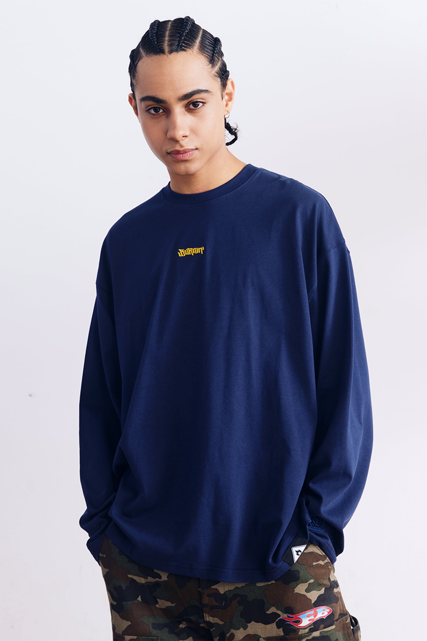 BURNIN*97'Series Logo Slogan Back Print Long Sleeve T-shirt - PSYLOS 1, BURNIN*97'Series Logo Slogan Back Print Long Sleeve T-shirt, T-shirt, Burnin, PSYLOS 1