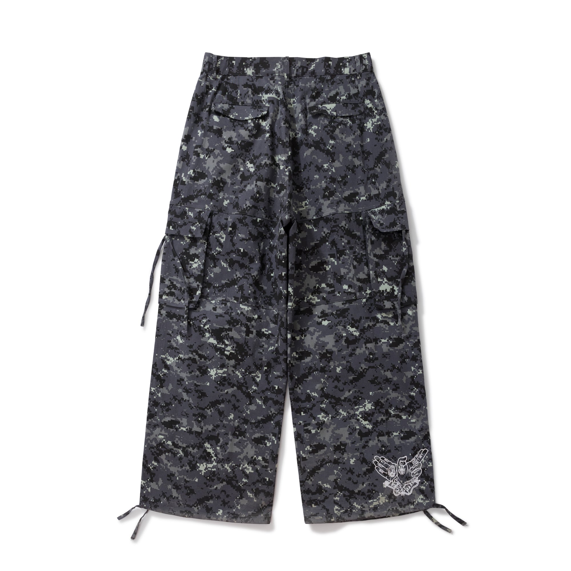 Burnin* "2503" Digital Camouflage Wide-Leg Pants - PSYLOS 1, Burnin* "2503" Digital Camouflage Wide-Leg Pants, Pants, Burnin, PSYLOS 1