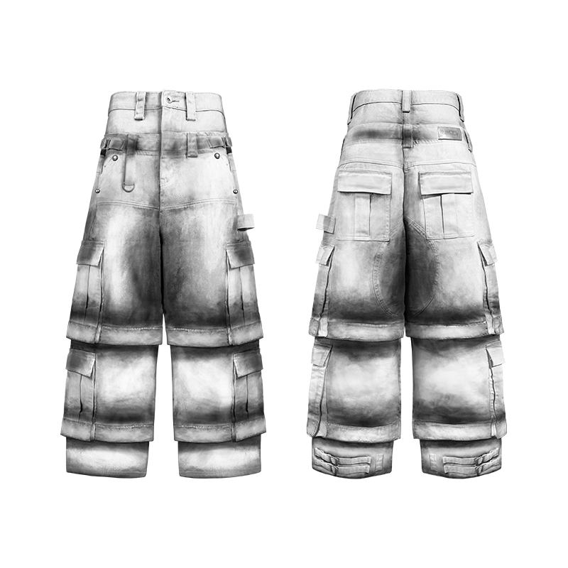 DROP2 LABOURER CARGO PANTS - PSYLOS 1, DROP2 LABOURER CARGO PANTS, Jeans, TecNineGroup, PSYLOS 1