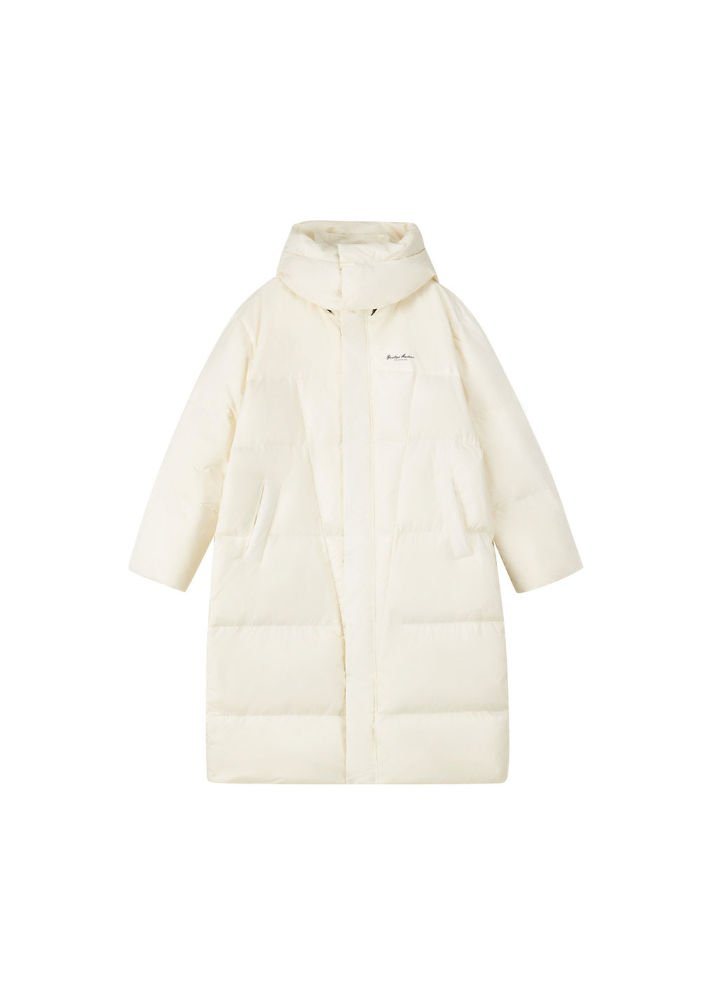 PCLP Deconstructed Long Hooded Down Jacket