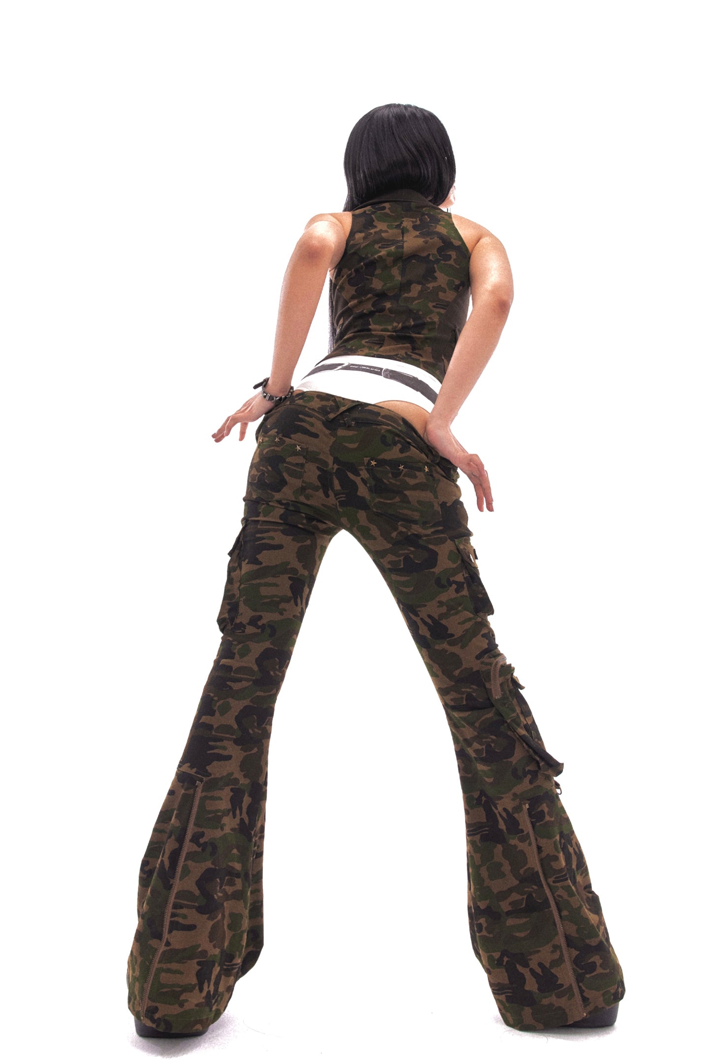 3D Pocket Slim Flare Pants - PSYLOS 1, 3D Pocket Slim Flare Pants, Pants, NyDkyel, PSYLOS 1