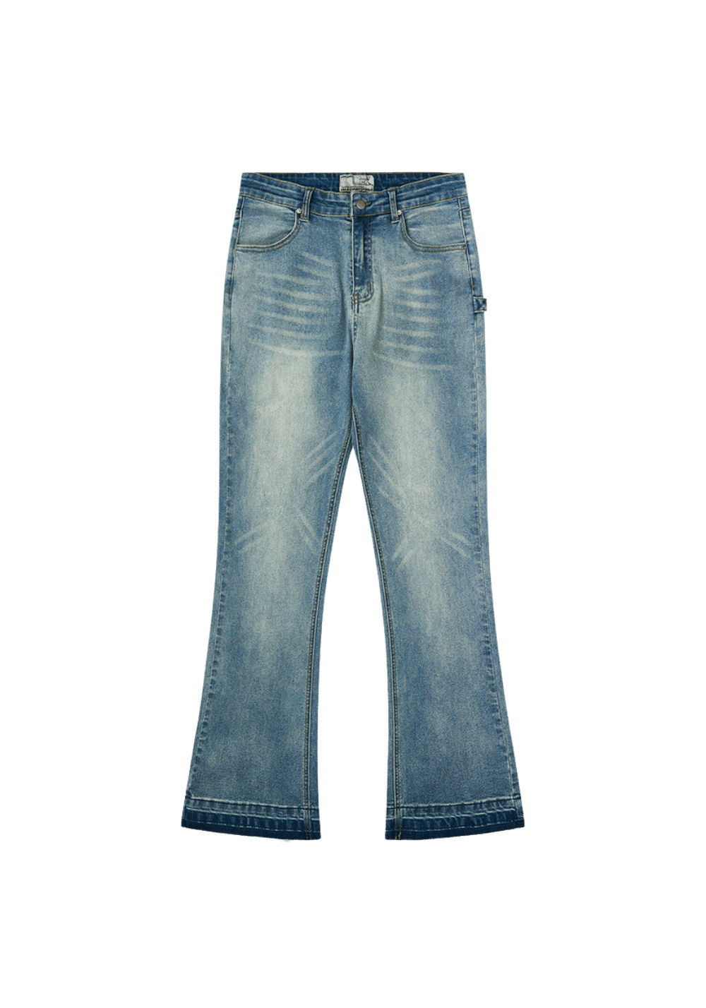 Distressed Vintage Washed Flared Jeans - PSYLOS 1, Distressed Vintage Washed Flared Jeans, Pants, HARSH AND CRUEL, PSYLOS 1