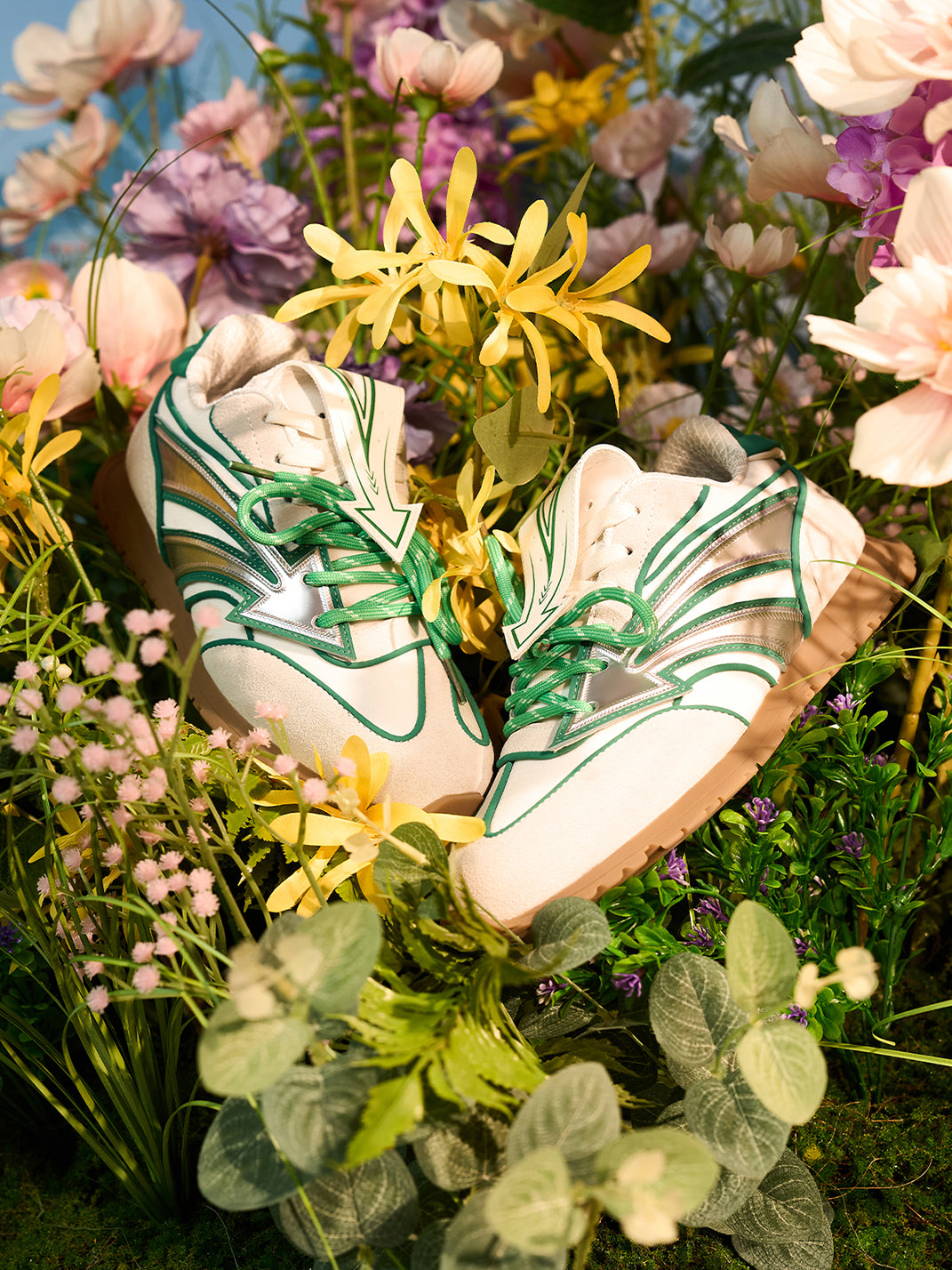 NEXT IMPULSIVE | Arrow Multicolor German Trainers-Green - PSYLOS 1, NEXT IMPULSIVE | Arrow Multicolor German Trainers-Green, Retro Trainers, NEXT IMPULSIVE•JAPAN, PSYLOS 1