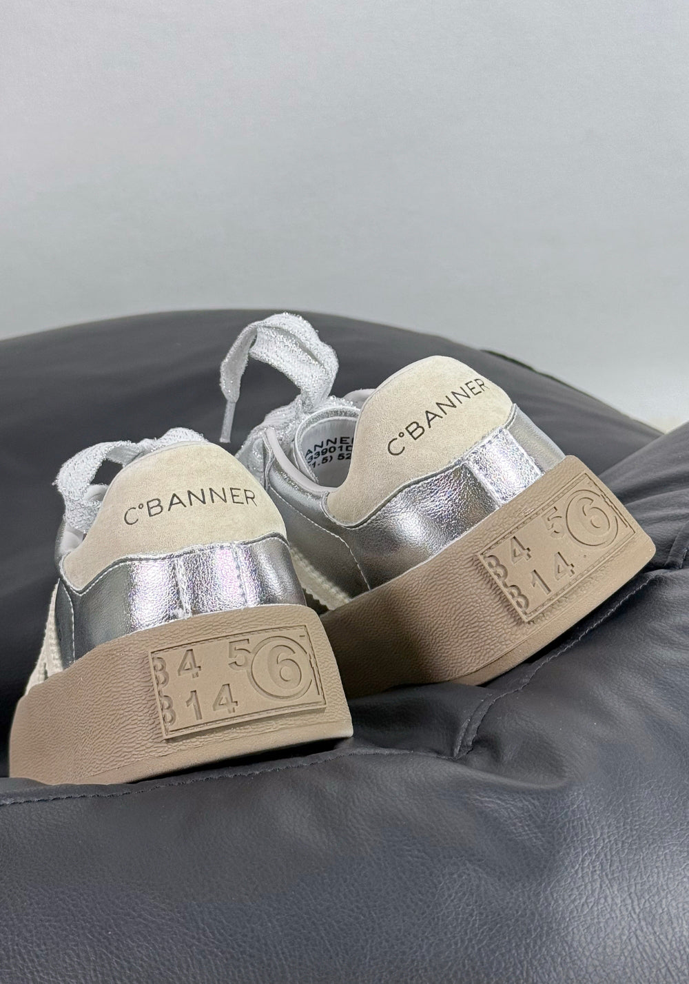 C.BANNER丨Silver Grey Colorblock Platform Sneakers - PSYLOS 1, C.BANNER丨Silver Grey Colorblock Platform Sneakers, Chunky Sneakers, C.BANNER, PSYLOS 1