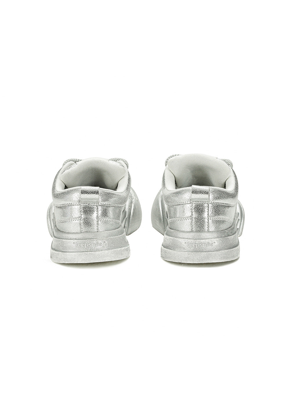 OUDER丨Smile Open Smile Big Head Canvas Shoes-Silver - PSYLOS 1, OUDER丨Smile Open Smile Big Head Canvas Shoes-Silver, Canvas Sneakers, OUDER, PSYLOS 1