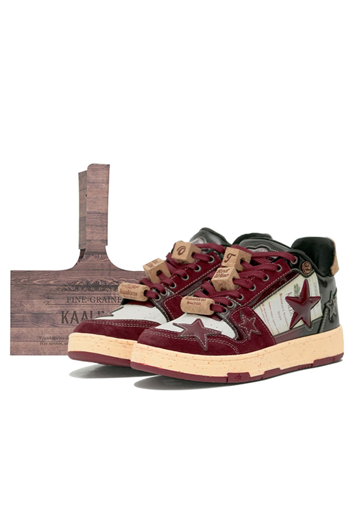 KAALIXTO丨Retro Star Sneakers-Wine Limited - PSYLOS 1, KAALIXTO丨Retro Star Sneakers-Wine Limited, Skate Shoes, Hype States Sale, PSYLOS 1