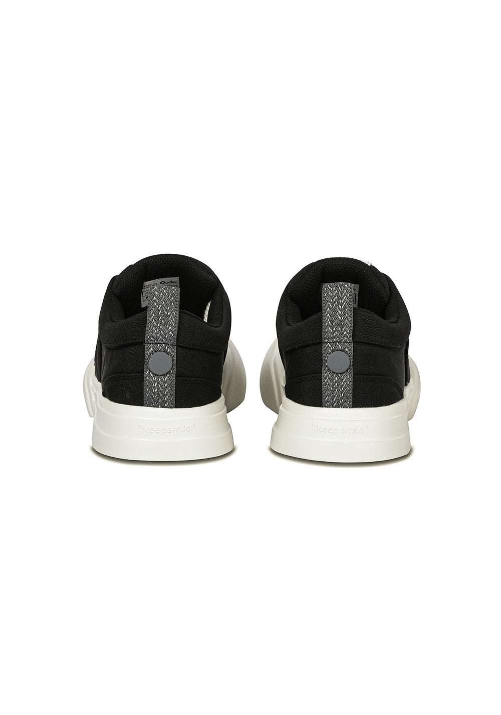 OUDER丨Open Smile Canvas Shoes-Black&White - PSYLOS 1, OUDER丨Open Smile Canvas Shoes-Black&White, Canvas Sneakers, OUDER, PSYLOS 1