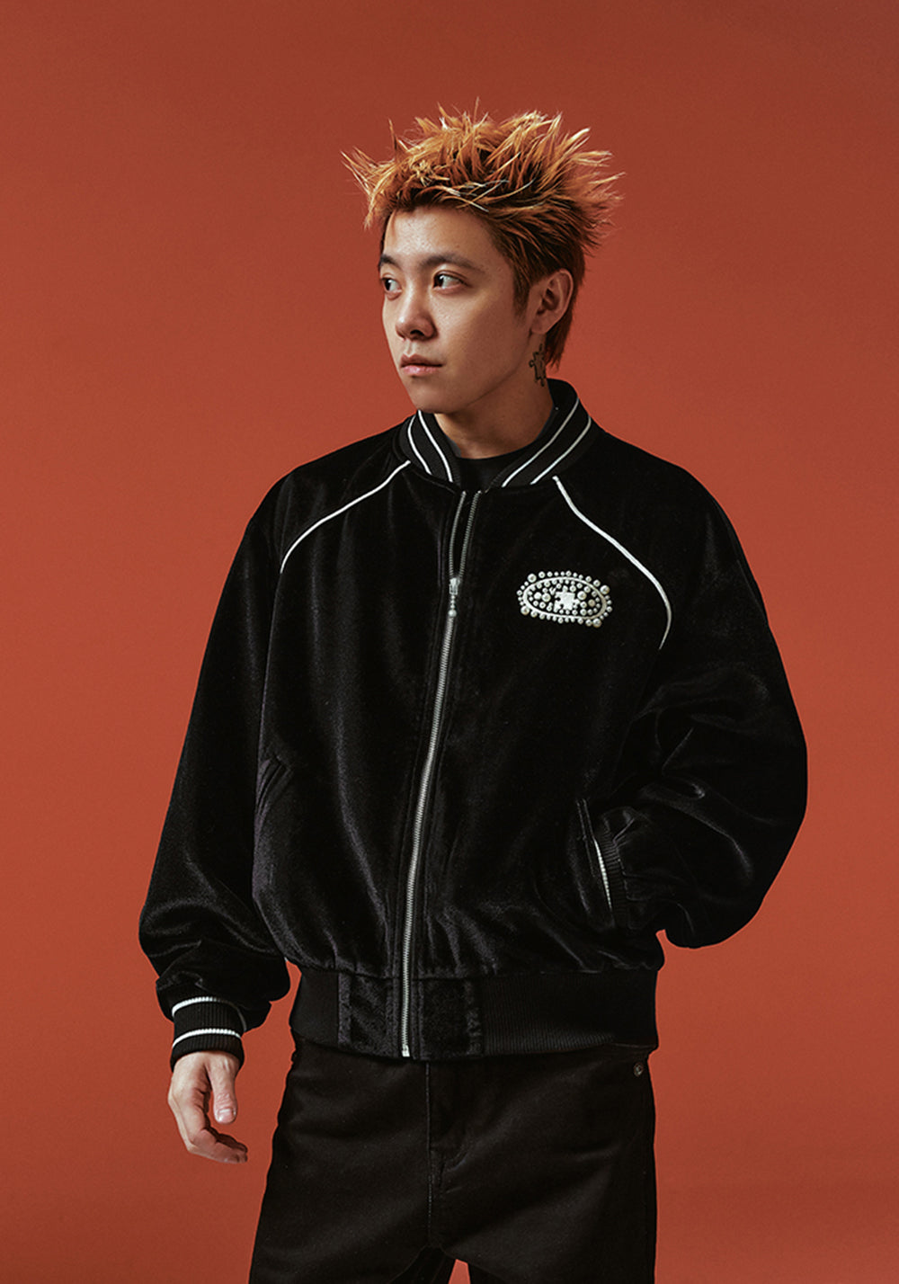 YADcrew丨Velvet Pearl Embroidered Court Style Jacket - PSYLOS 1, YADcrew丨Velvet Pearl Embroidered Court Style Jacket, Jacket, YADcrew•JAPAN, PSYLOS 1