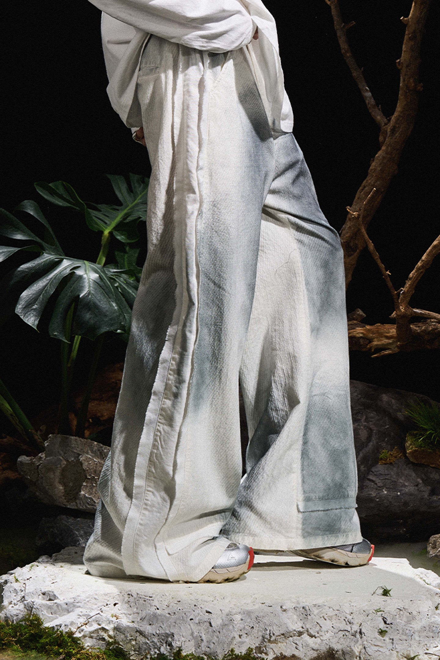 RELABEL丨Ripped Washed Casual Pants - PSYLOS 1, RELABEL丨Ripped Washed Casual Pants, Pants, RELABEL, PSYLOS 1