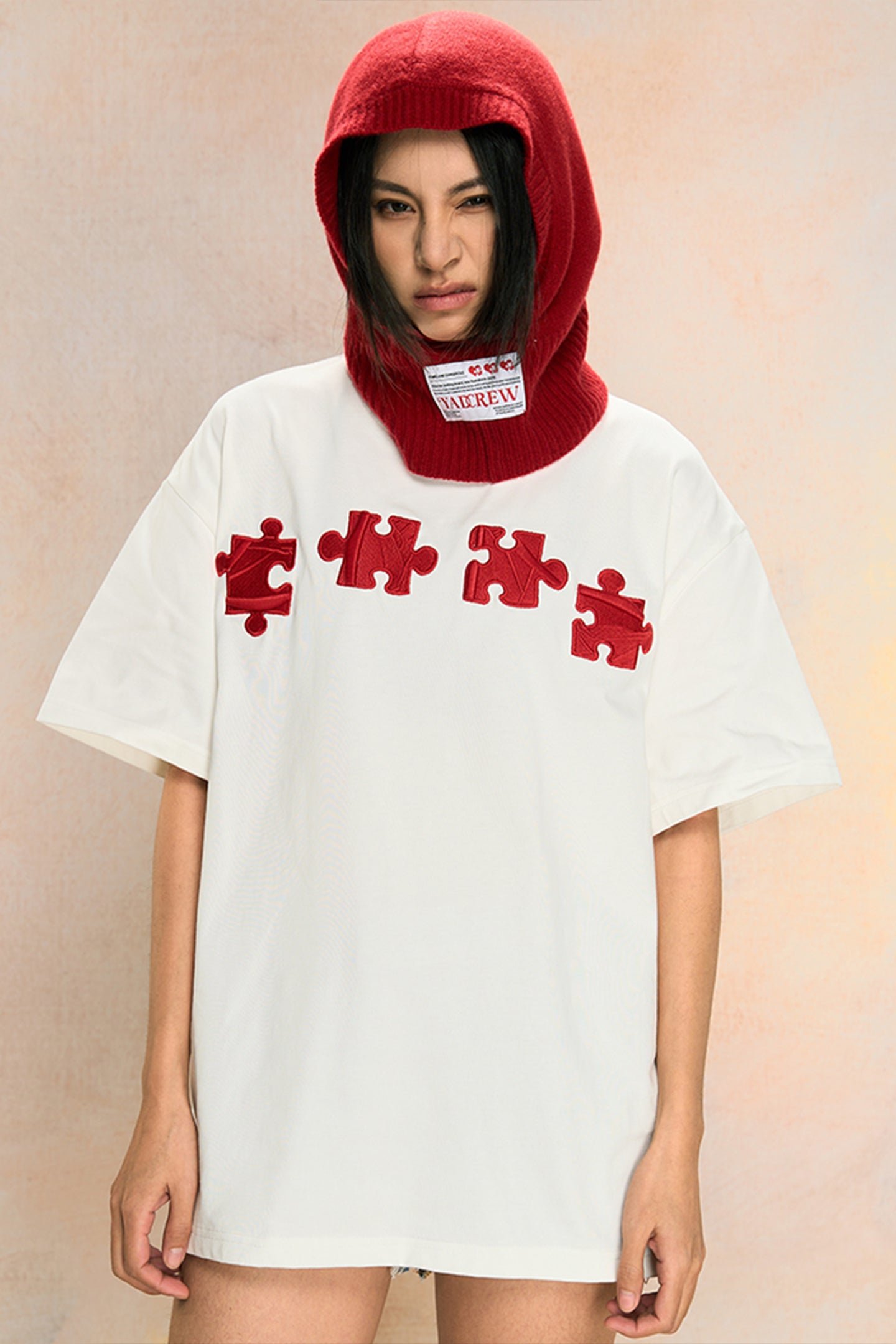 YADcrew | New Style Puzzle Texture Trendy All-Match Casual Short-Sleeved T-Shirt - PSYLOS 1, YADcrew | New Style Puzzle Texture Trendy All-Match Casual Short-Sleeved T-Shirt, T-Shirt, YADcrew•JAPAN, PSYLOS 1