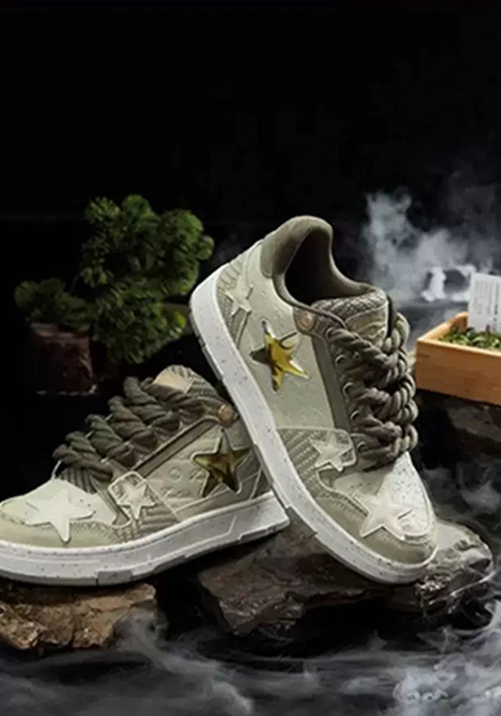 KAALIXTO丨Retro Star Sneakers-West Lake Longjing Tea - PSYLOS 1, KAALIXTO丨Retro Star Sneakers-West Lake Longjing Tea, Skate Shoes, Hype States Sale, PSYLOS 1