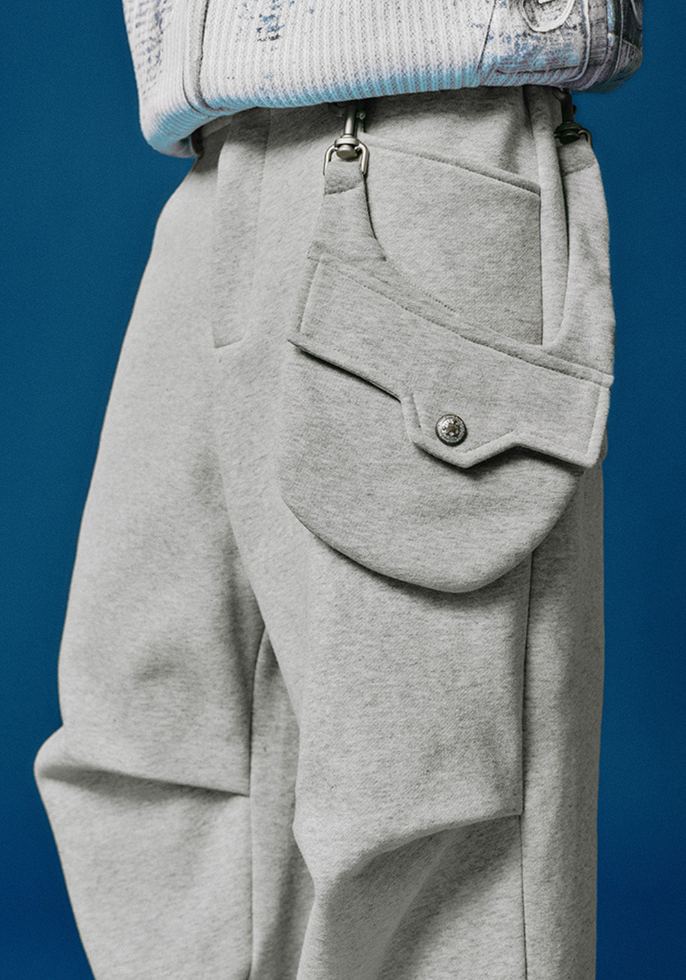 YADcrew丨Waistcoat Removable Folded Pleated Sweatpants - PSYLOS 1, YADcrew丨Waistcoat Removable Folded Pleated Sweatpants, Pants, YADcrew•JAPAN, PSYLOS 1