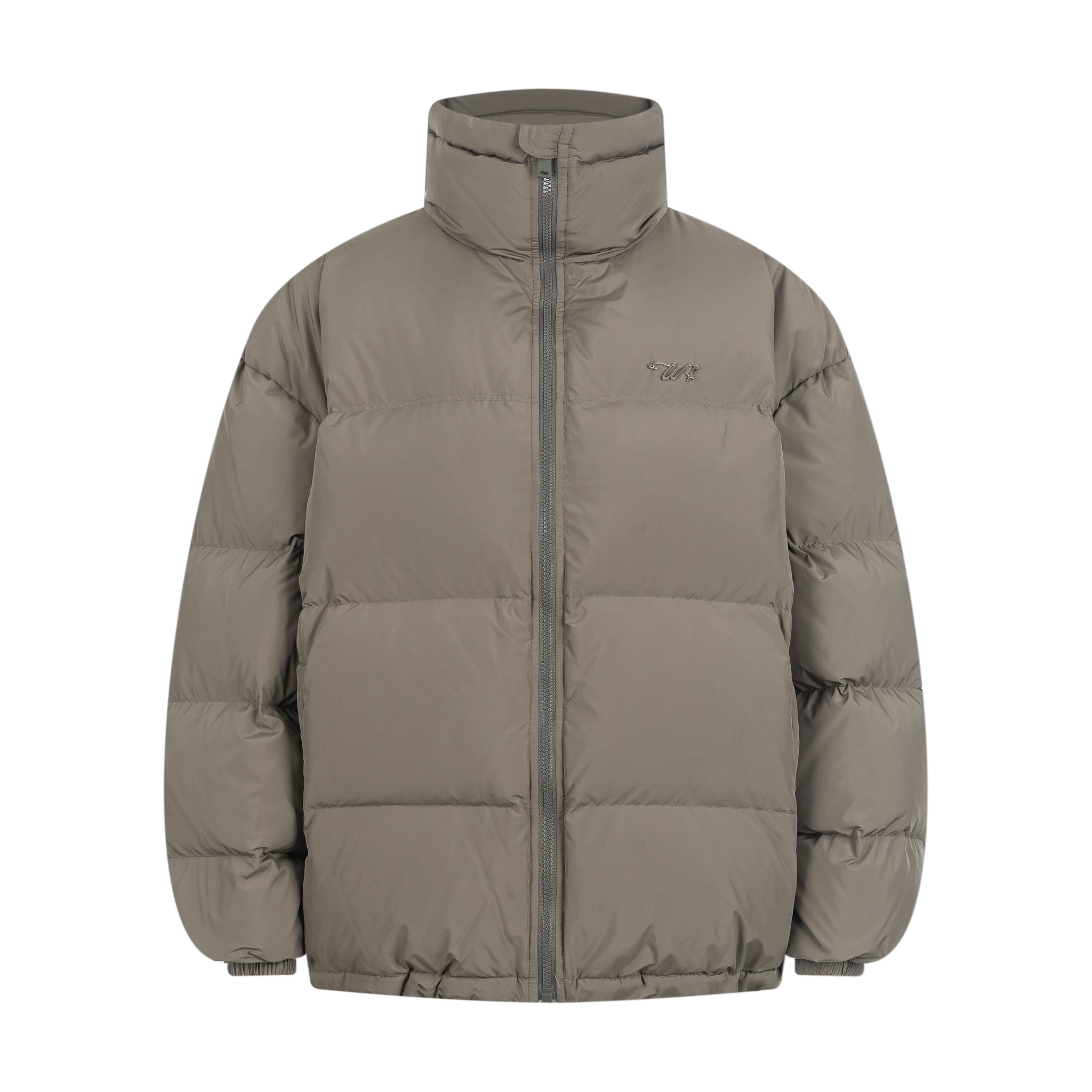 Stand-up collar basic down jacket