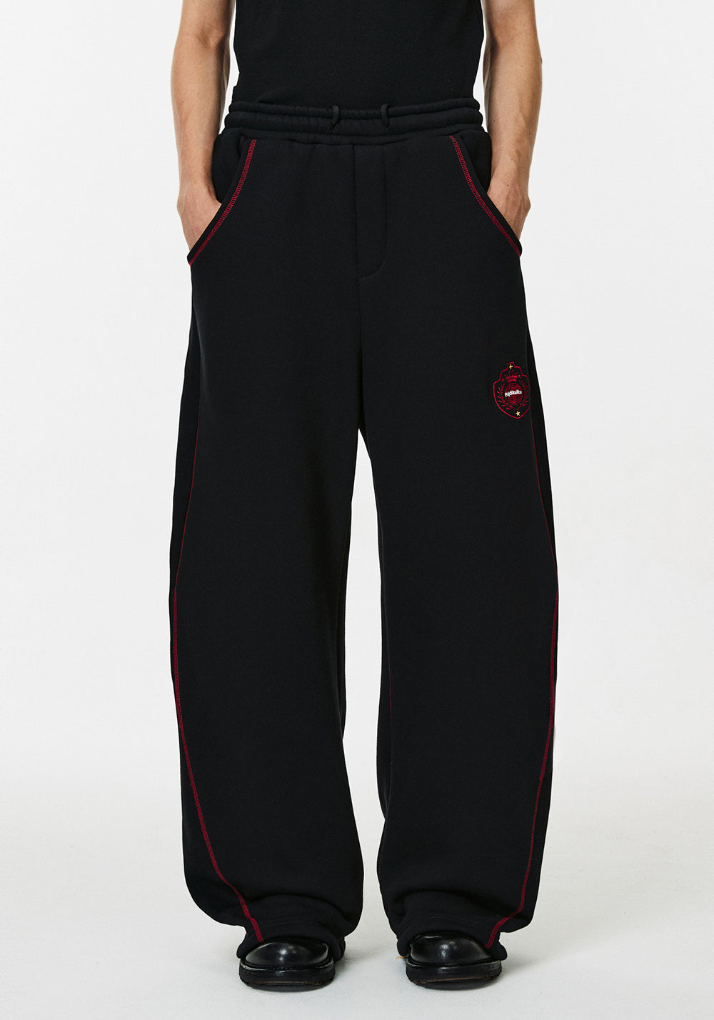 PCLP Colorblocked Hemmed Sweatpants