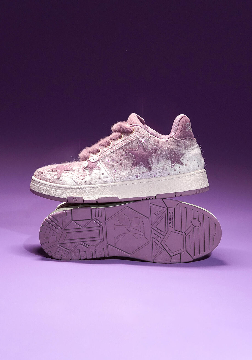 KAALIXTO丨Lilac Fuzzy Star Low-Top Sneaker - PSYLOS 1, KAALIXTO丨Lilac Fuzzy Star Low-Top Sneaker, Skate Shoes, KAALIXTO•JAPAN, PSYLOS 1