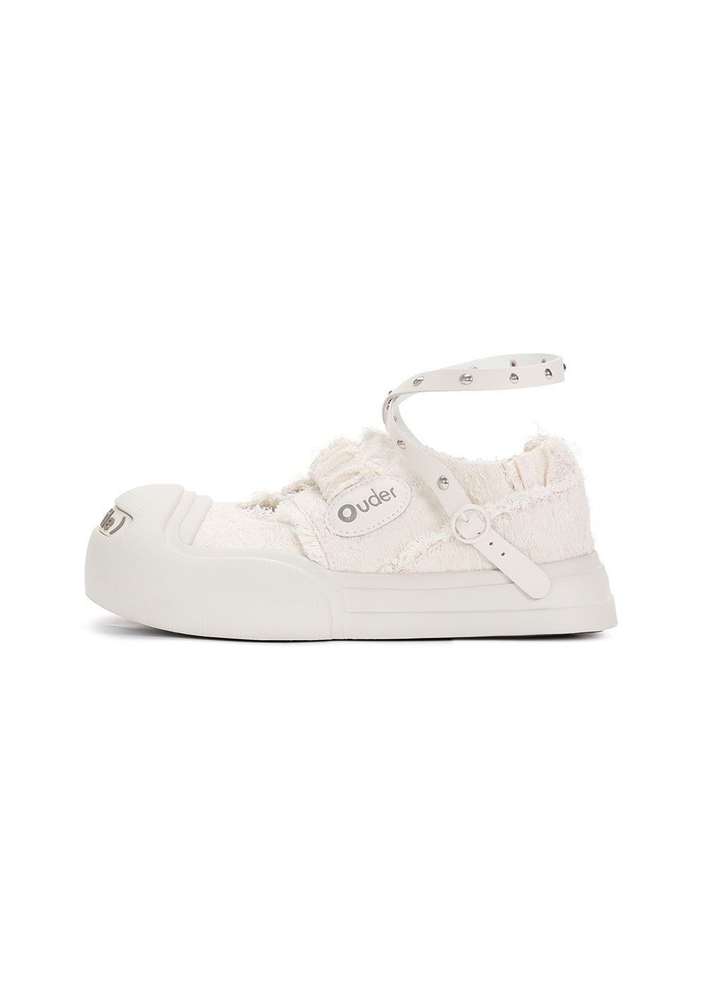 OUDER丨Smile Phantom Canvas Mary Jane Shoes-White - PSYLOS 1, OUDER丨Smile Phantom Canvas Mary Jane Shoes-White, Sandals, OUDER, PSYLOS 1