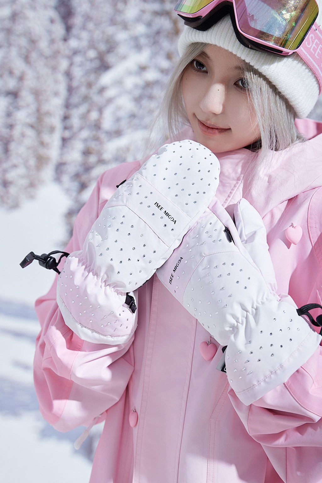 Full Diamond Gloves Outdoor Ski Warm Gloves