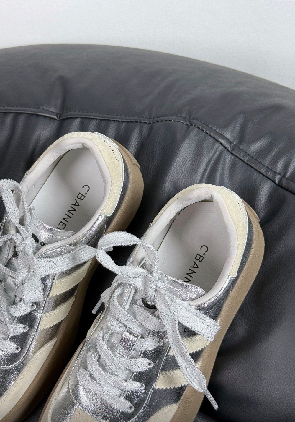 C.BANNER丨Silver Grey Colorblock Platform Sneakers - PSYLOS 1, C.BANNER丨Silver Grey Colorblock Platform Sneakers, Chunky Sneakers, C.BANNER, PSYLOS 1
