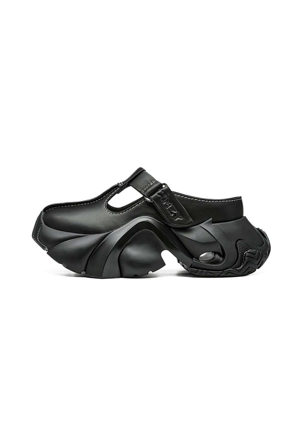 XMZY | Platform Closed-Toe Slides-Black - PSYLOS 1, XMZY | Platform Closed-Toe Slides-Black, Slippers, XMZY•JAPAN, PSYLOS 1