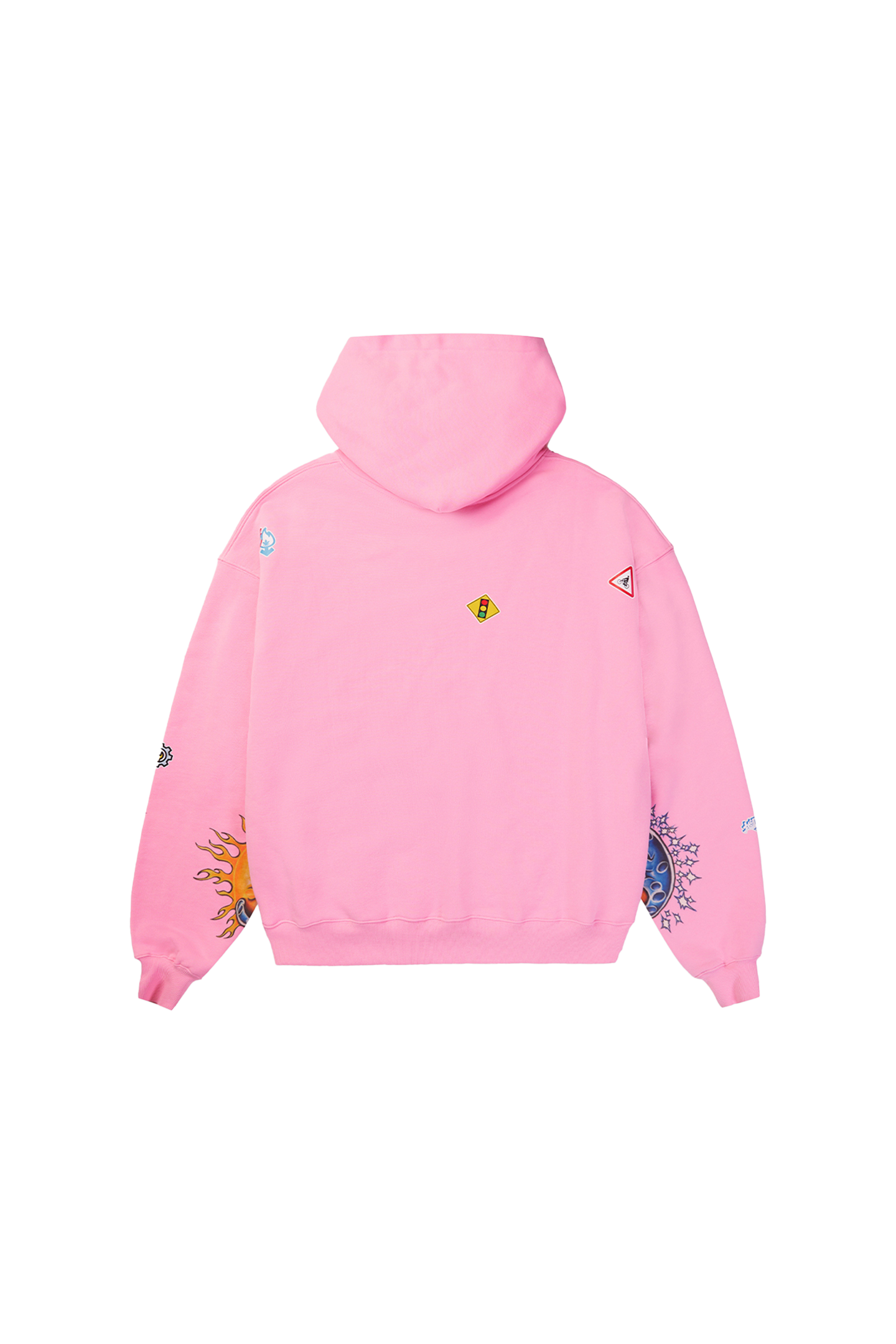 BURNIN* Realistic Sticker Slogan Hoodie - PSYLOS 1, BURNIN* Realistic Sticker Slogan Hoodie, Hoodie, Burnin, PSYLOS 1