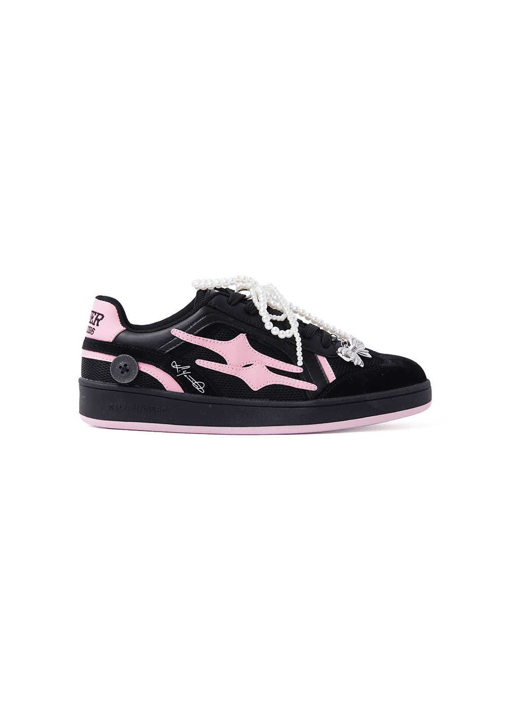 KILLWINNER丨Retro Training Sneaker-Black Pink Bow - PSYLOS 1, KILLWINNER丨Retro Training Sneaker-Black Pink Bow, Retro Trainers, KILLWINNER•JAPAN, PSYLOS 1