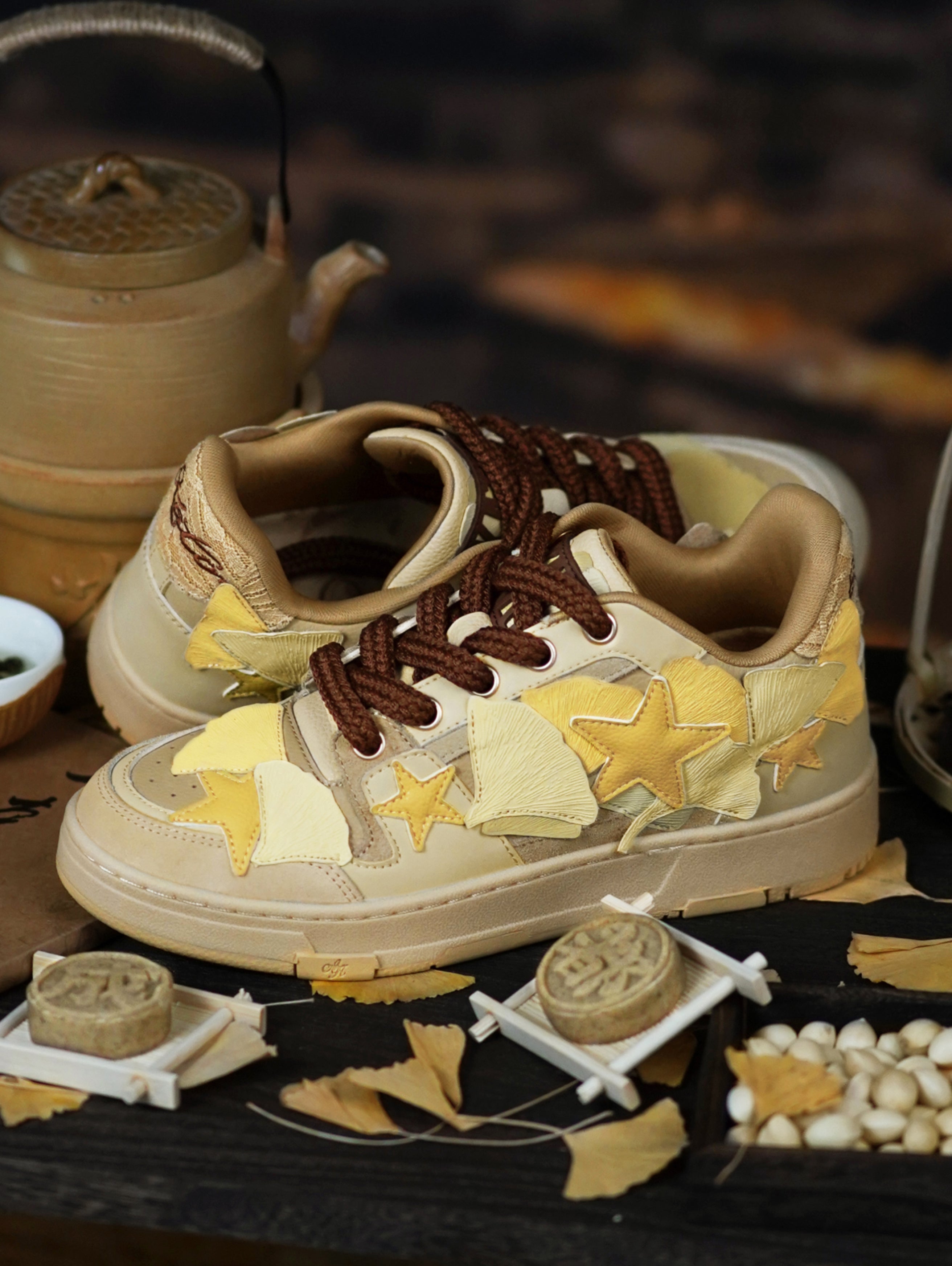 KAALIXTO丨Star Sneakers-Kaalixto Ginkgo Leaf Limited Edition - PSYLOS 1, KAALIXTO丨Star Sneakers-Kaalixto Ginkgo Leaf Limited Edition, Chunky Sneakers, KAALIXTO•JAPAN, PSYLOS 1