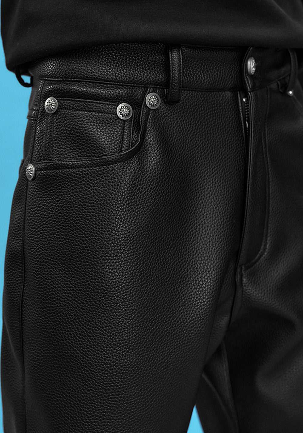 YADcrew丨Lychee Leather Basic Micro Leather Pants - PSYLOS 1, YADcrew丨Lychee Leather Basic Micro Leather Pants, Pants, YADcrew•JAPAN, PSYLOS 1