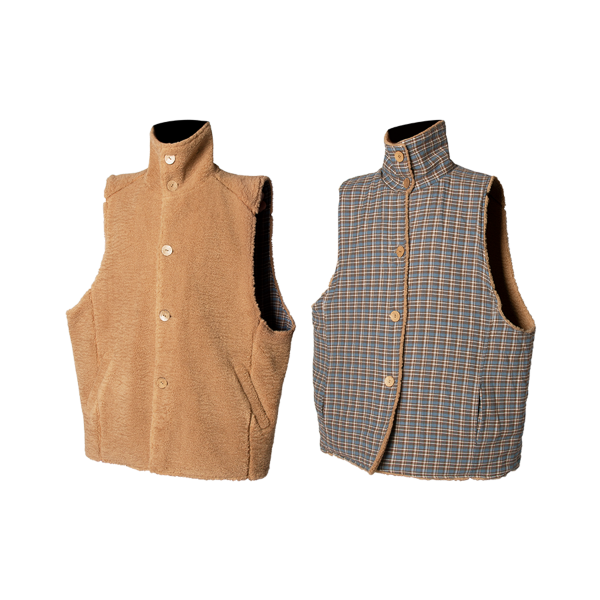 RELABEL丨Double-faced Sherpa Vest - PSYLOS 1, RELABEL丨Double-faced Sherpa Vest, Vest, RELABEL, PSYLOS 1