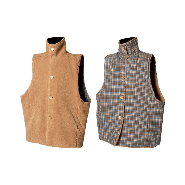 Double-faced Sherpa Vest