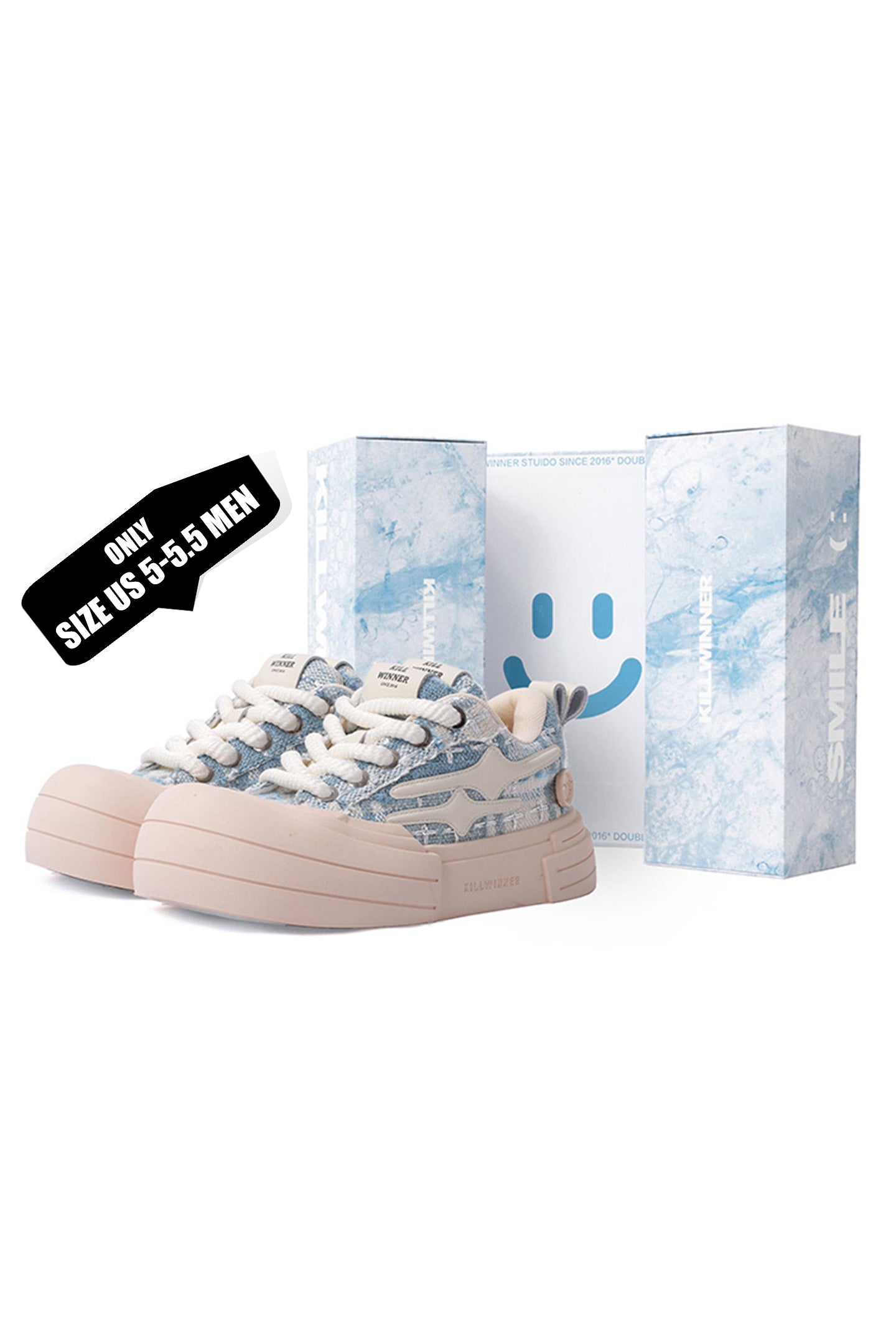 Smile Life Sneaker - Blue (US 5-5.5 MEN)