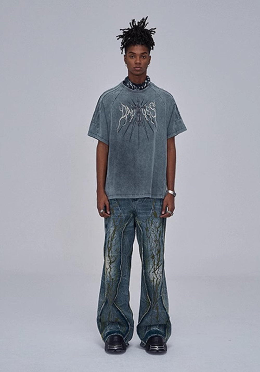 DND4DES丨Branch Paint-Washed Pants - PSYLOS 1, DND4DES丨Branch Paint-Washed Pants, Pants, DND4DES•JAPAN, PSYLOS 1