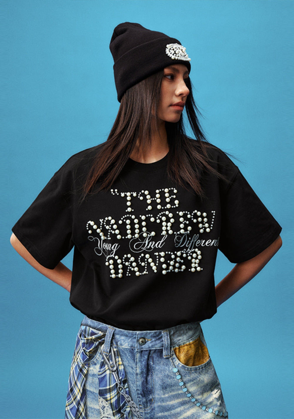 YADcrew丨YADcrew Pearl Slogan Tee-Black - PSYLOS 1, YADcrew丨YADcrew Pearl Slogan Tee-Black, T-Shirt, YADcrew, PSYLOS 1