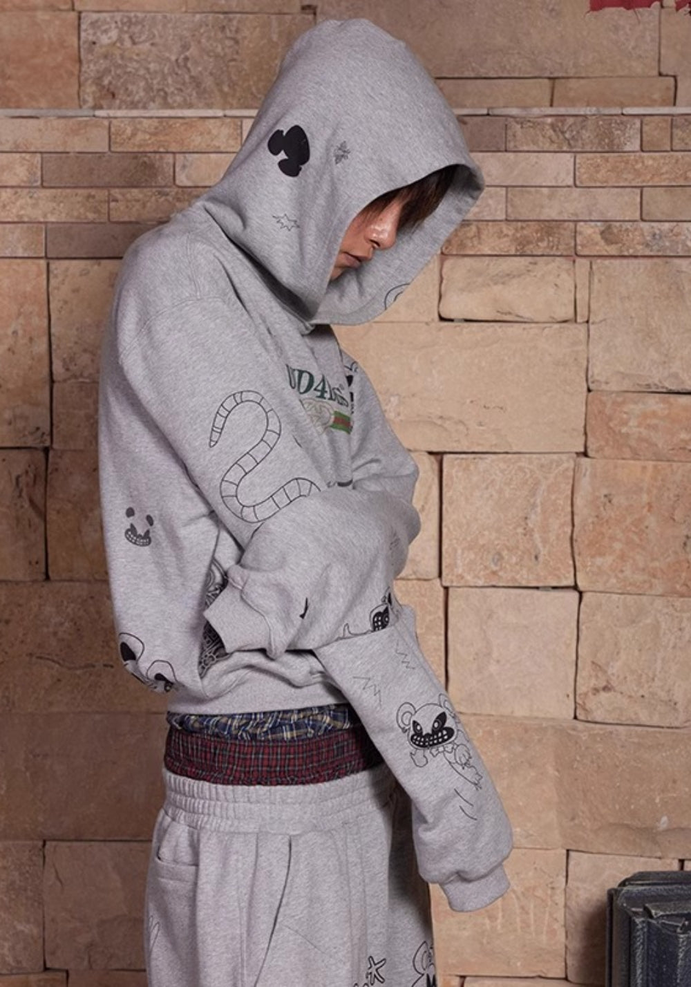 DND4DES丨Graffiti Gray Sweatshirt - PSYLOS 1, DND4DES丨Graffiti Gray Sweatshirt, Sweatshirt, DND4DES•JAPAN, PSYLOS 1