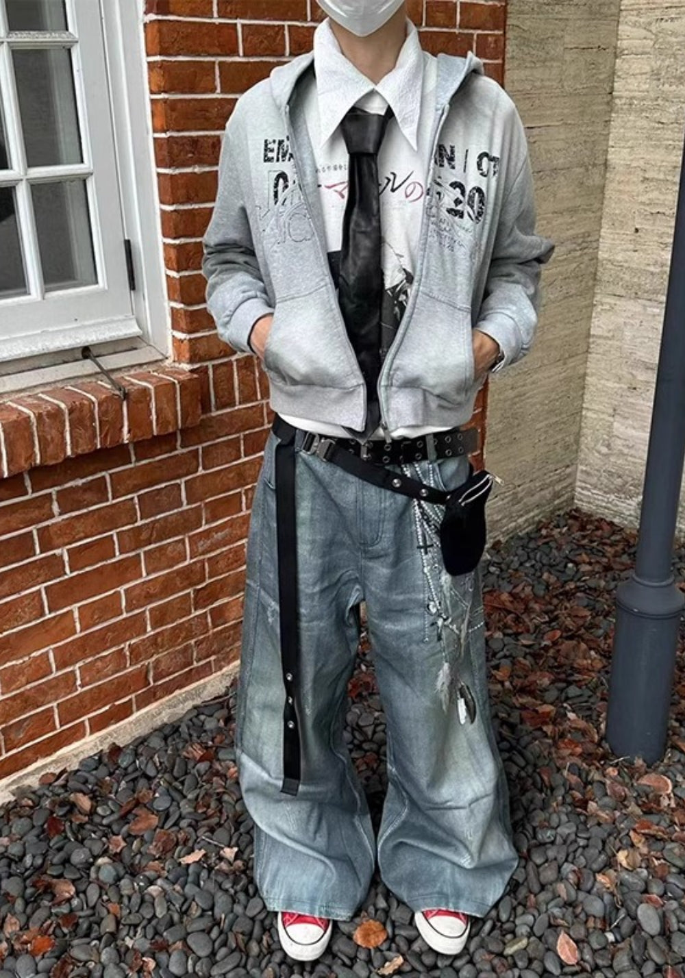 DND4DES丨All-Over Pearl Chain Denim Jeans - PSYLOS 1, DND4DES丨All-Over Pearl Chain Denim Jeans, Pants, DND4DES•JAPAN, PSYLOS 1