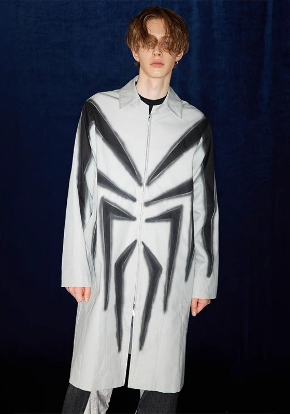 DND4DES丨Spider Print Trench Coat - PSYLOS 1, DND4DES丨Spider Print Trench Coat, Coat, DND4DES•JAPAN, PSYLOS 1