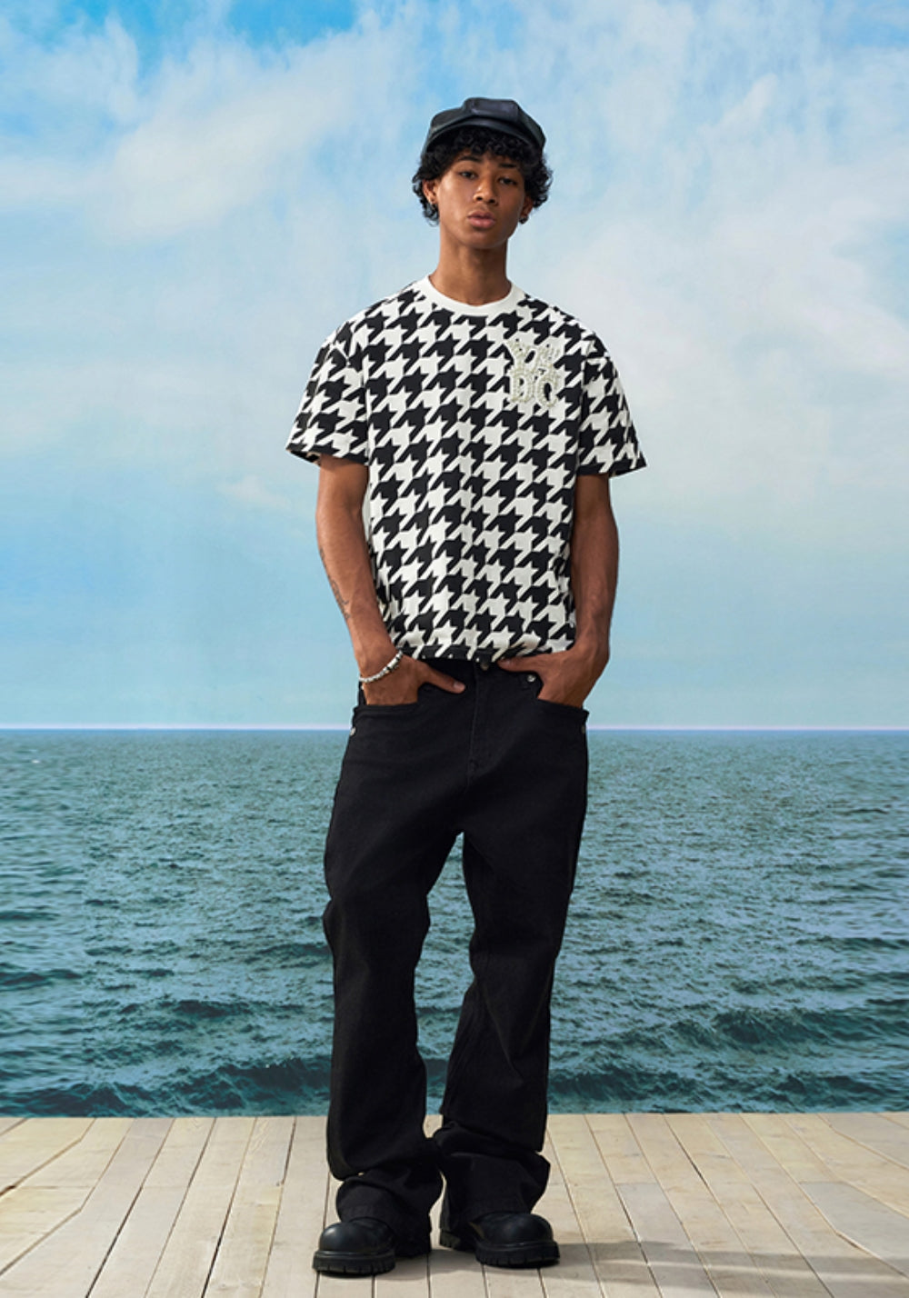 YADcrew丨YADcrew Houndstooth Pearl Tee - PSYLOS 1, YADcrew丨YADcrew Houndstooth Pearl Tee, Shirt, YADcrew, PSYLOS 1