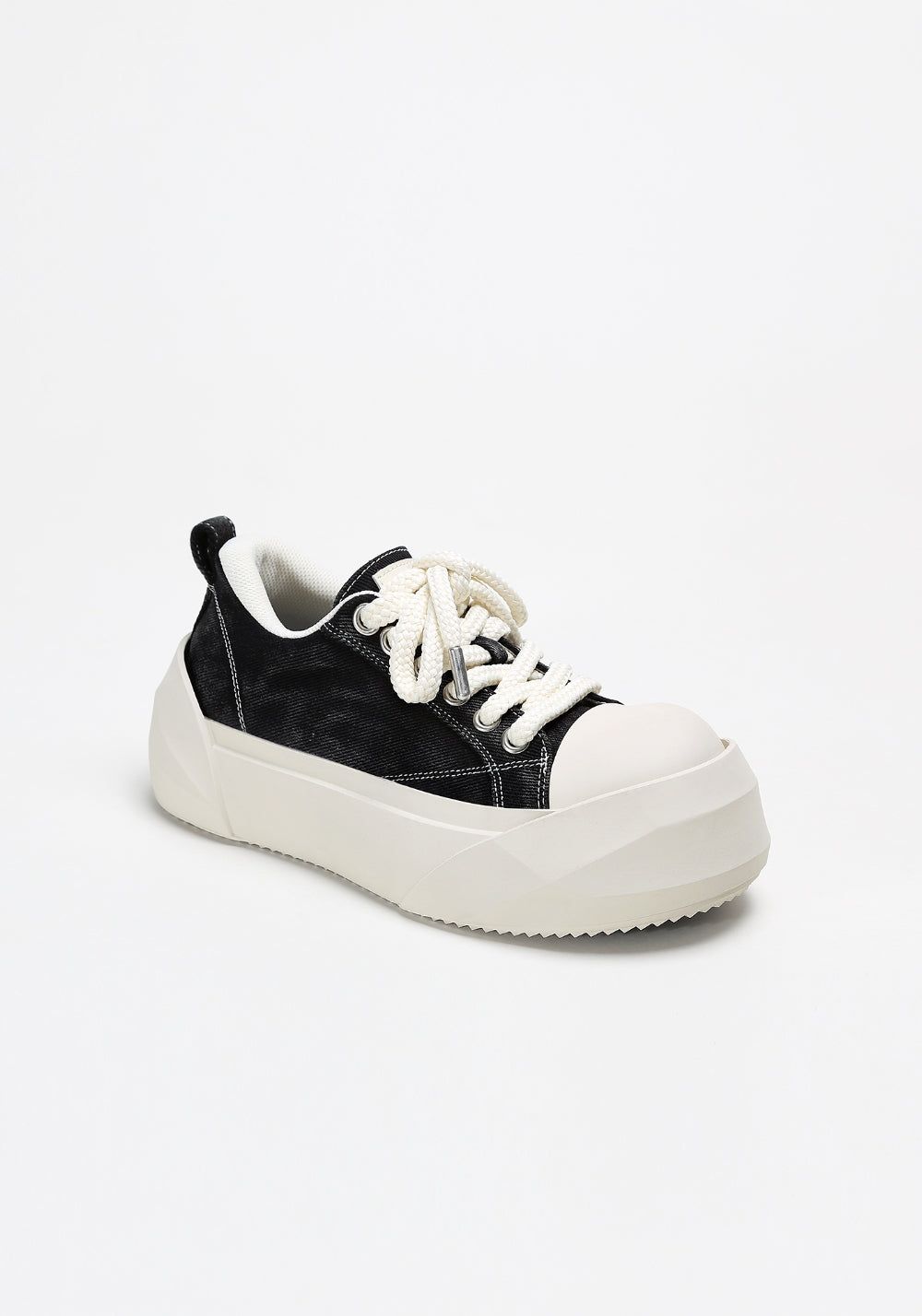ADC丨Bare Look Washed Denim Platform Sneakers - PSYLOS 1, ADC丨Bare Look Washed Denim Platform Sneakers, Chunky Sneakers, ADC, PSYLOS 1