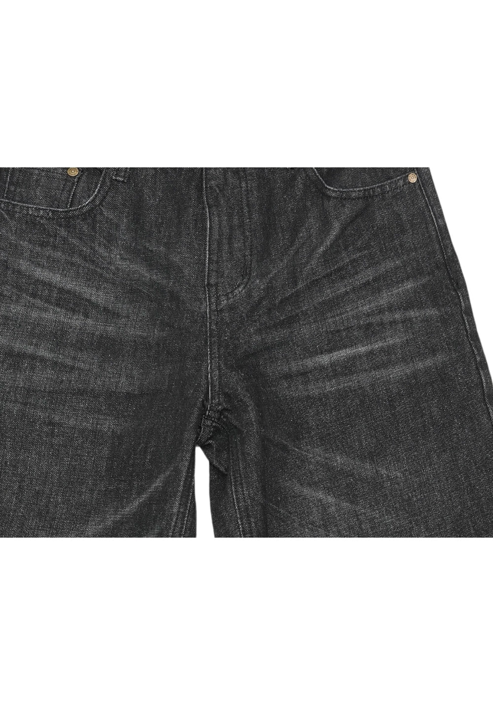 NyDkyel丨Whiskered Pleated Grey Denim Pants - PSYLOS 1, NyDkyel丨Whiskered Pleated Grey Denim Pants, Pants, NyDkyel, PSYLOS 1