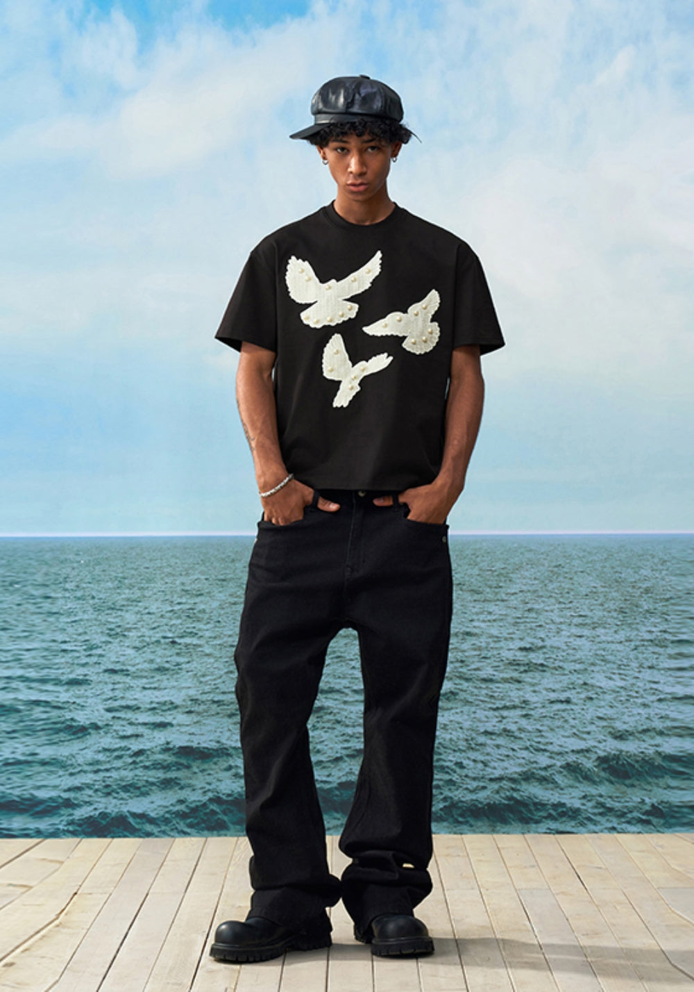 YADcrew丨YADcrew Chanel-Inspired Pearl Tee - PSYLOS 1, YADcrew丨YADcrew Chanel-Inspired Pearl Tee, T-Shirt, YADcrew•JAPAN, PSYLOS 1